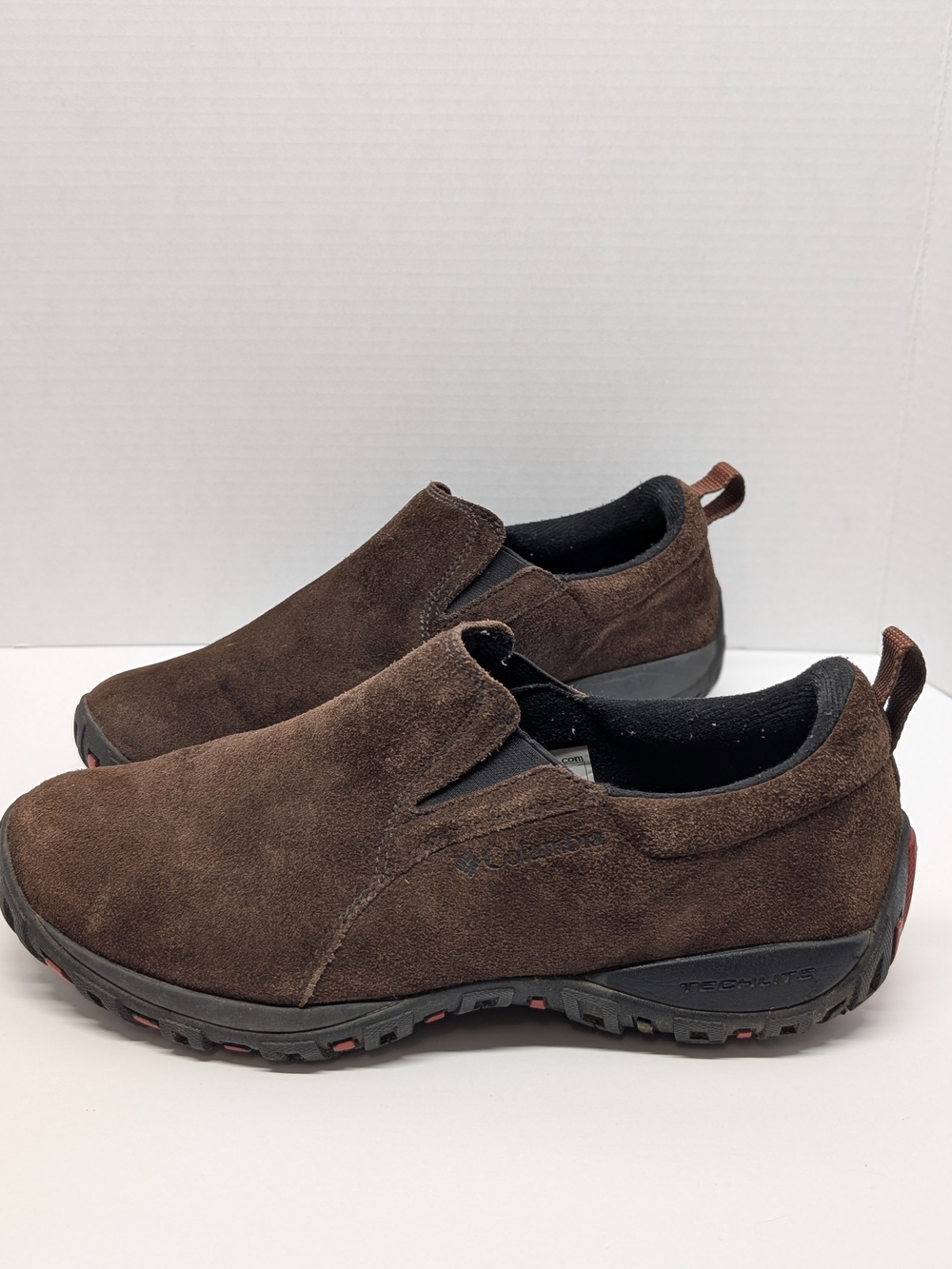 Columbia Elm Grove Moc Men's 10.5 Brown Suede Slip On Trail Shoes BM3927-231